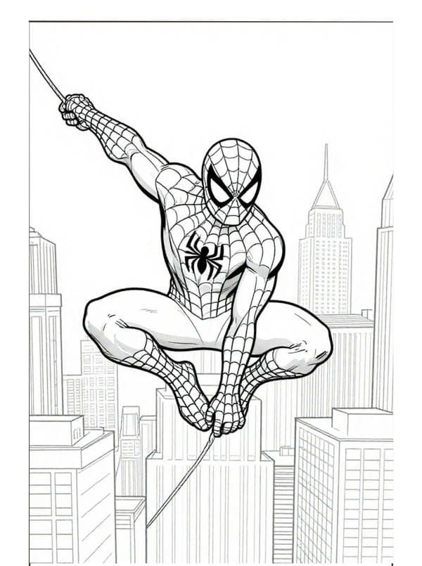 tô màu người nhện 12