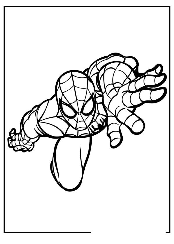 tô màu người nhện 13