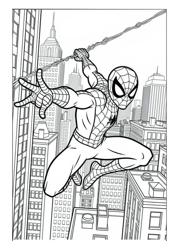 tô màu người nhện 14