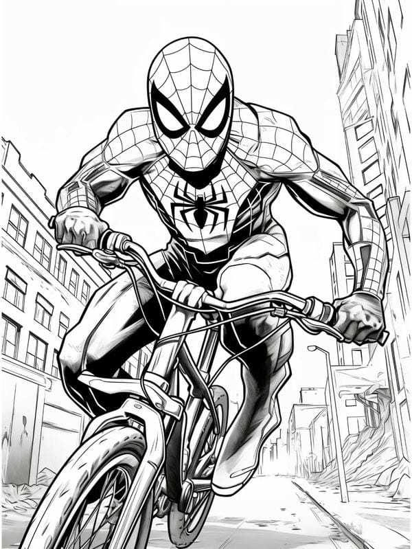 tô màu người nhện 16