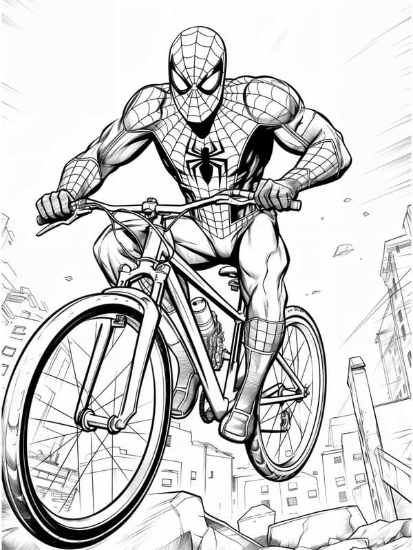 tô màu người nhện 17
