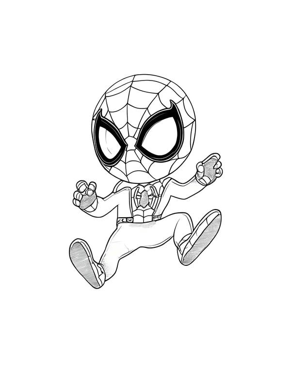 tô màu người nhện 17