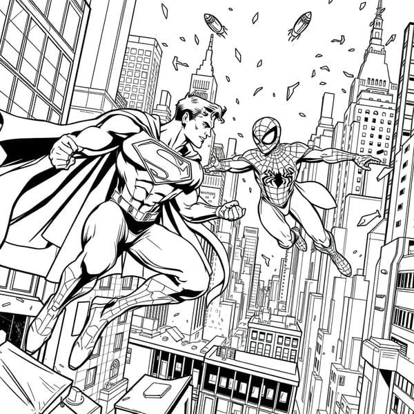 tô màu người nhện 18