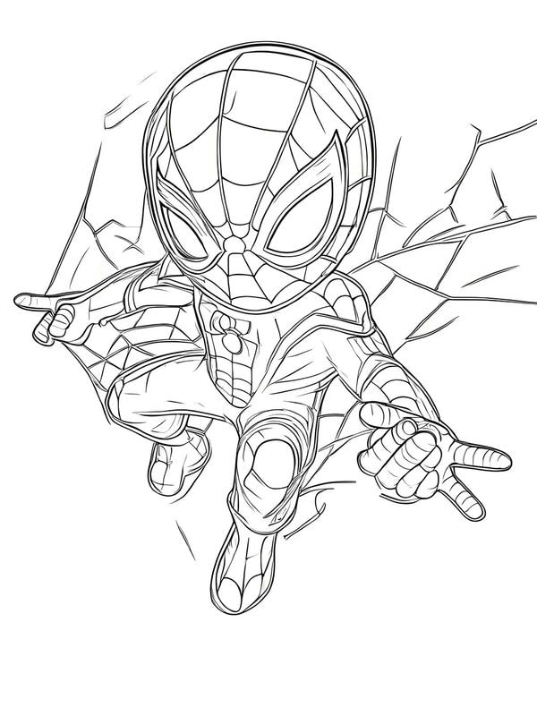 tô màu người nhện 18
