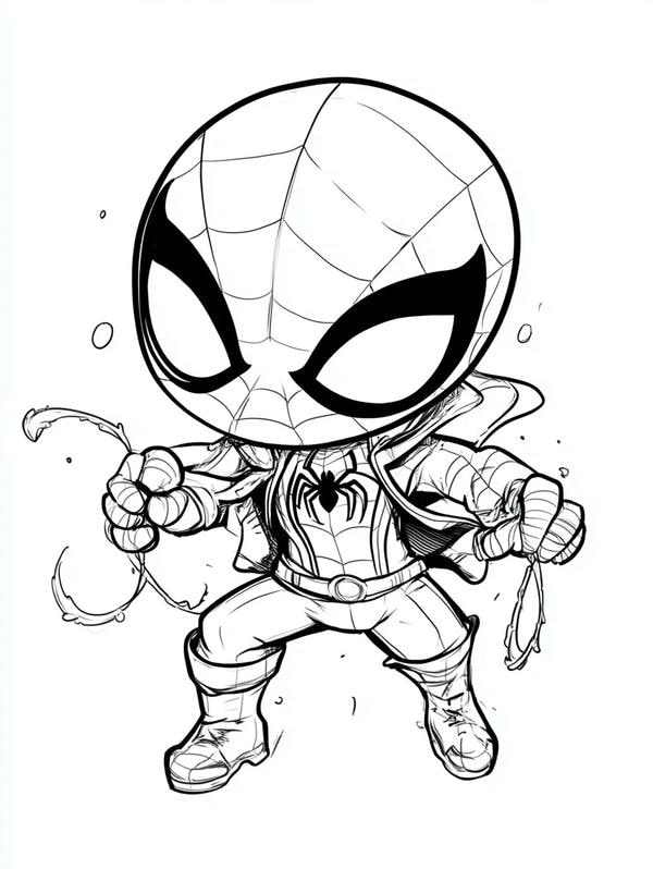 tô màu người nhện 19