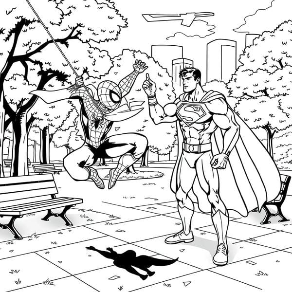 tô màu người nhện 20