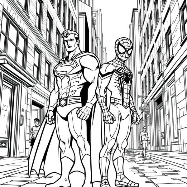 tô màu người nhện 23