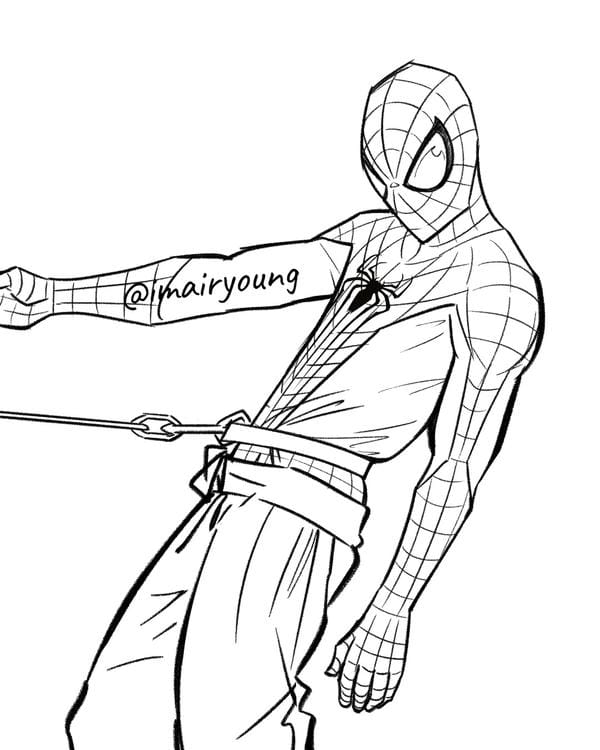 tô màu người nhện 24