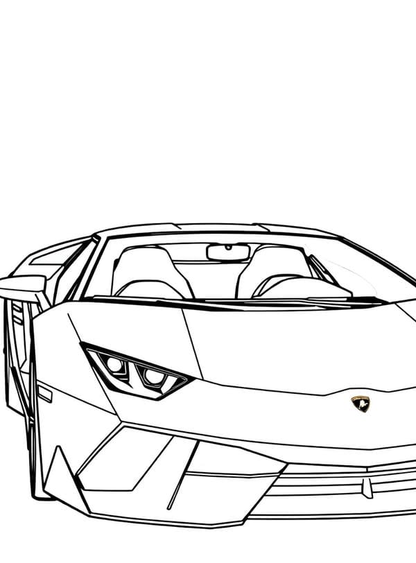 tô màu ô tô Lamborghini 1