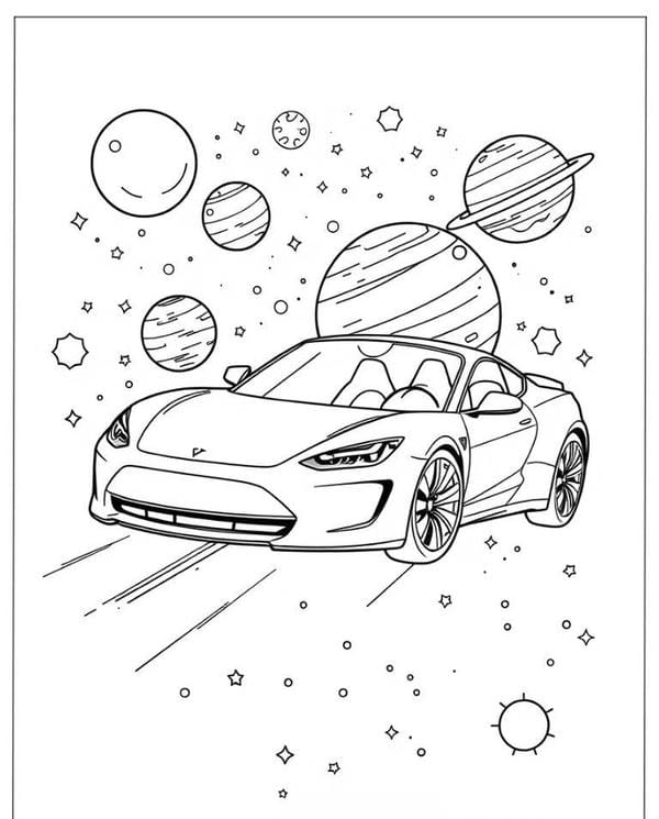 tô màu ô tô Lamborghini 17