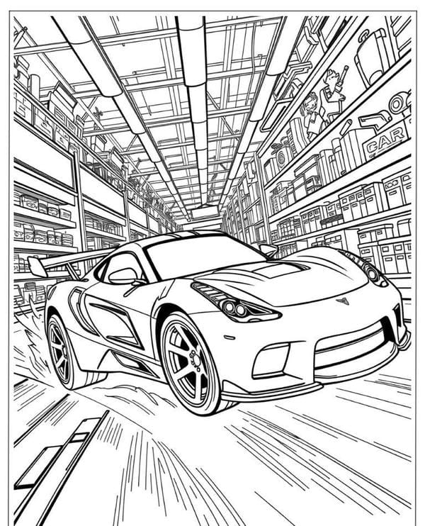 tô màu ô tô Lamborghini 19