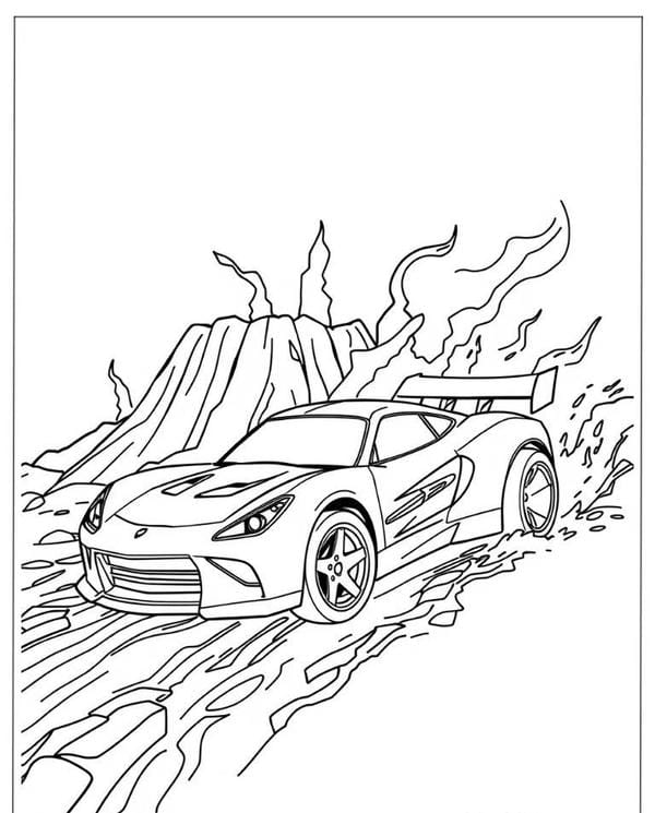 tô màu ô tô Lamborghini 28