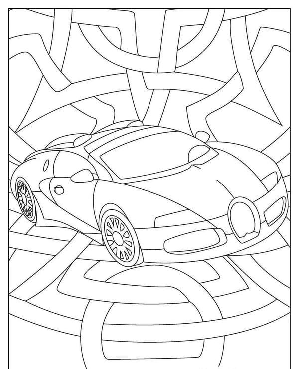 tô màu ô tô Lamborghini 5