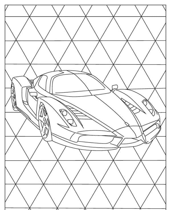 tô màu ô tô Lamborghini 8