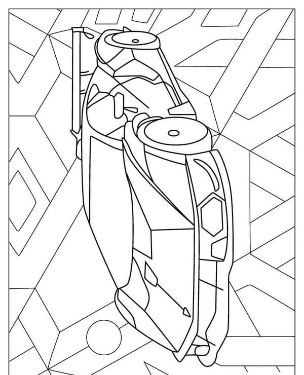 tô màu ô tô Lamborghini 9