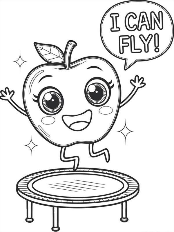 tô màu quả táo 14