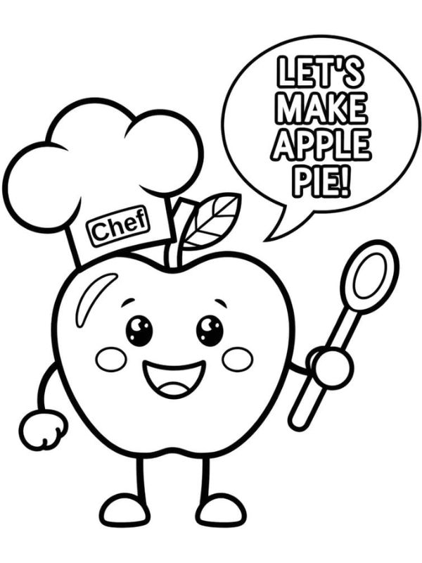 tô màu quả táo 15