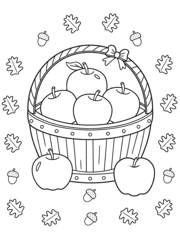 tô màu quả táo 17