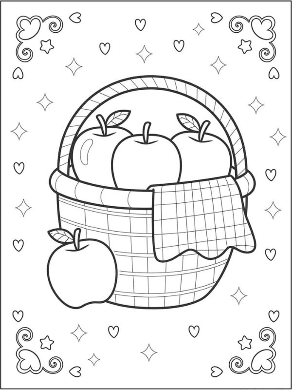tô màu quả táo 18