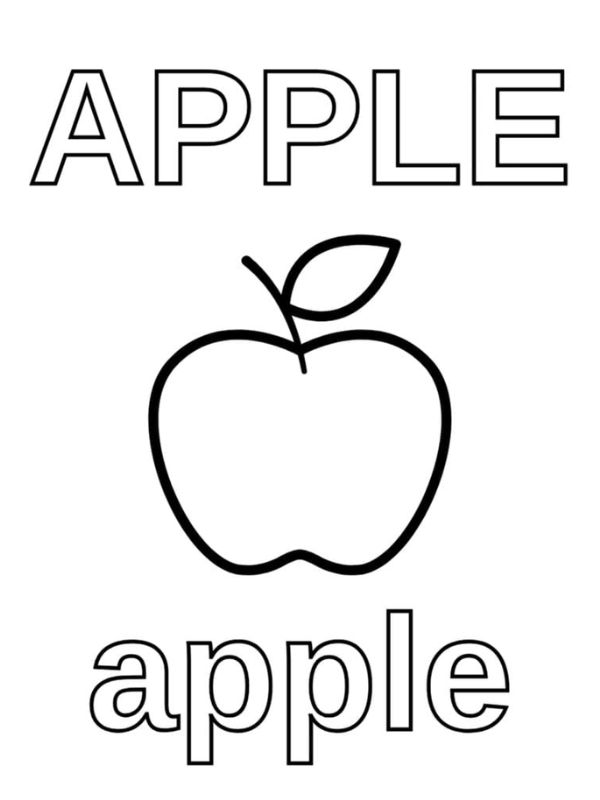 tô màu quả táo 2