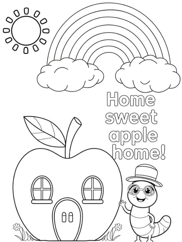 tô màu quả táo 20