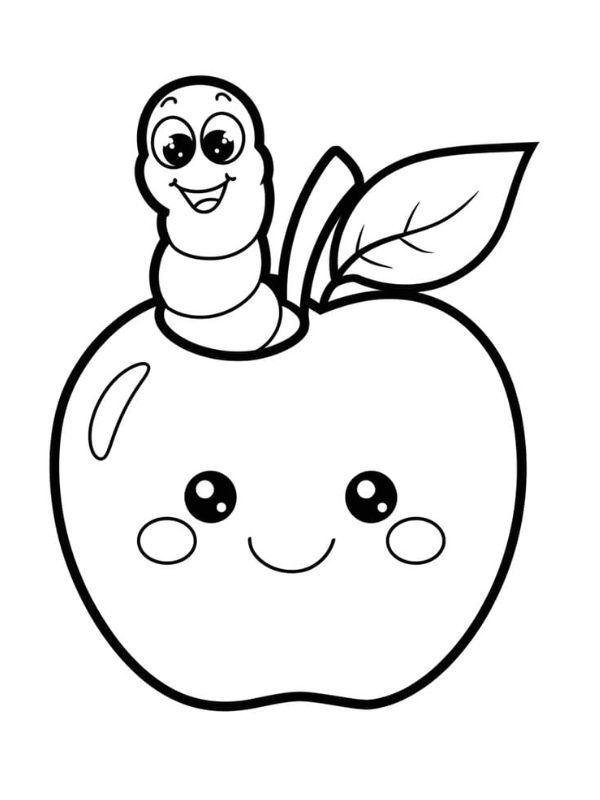tô màu quả táo