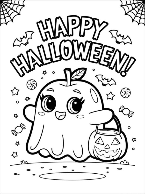 tô màu quả táo 23