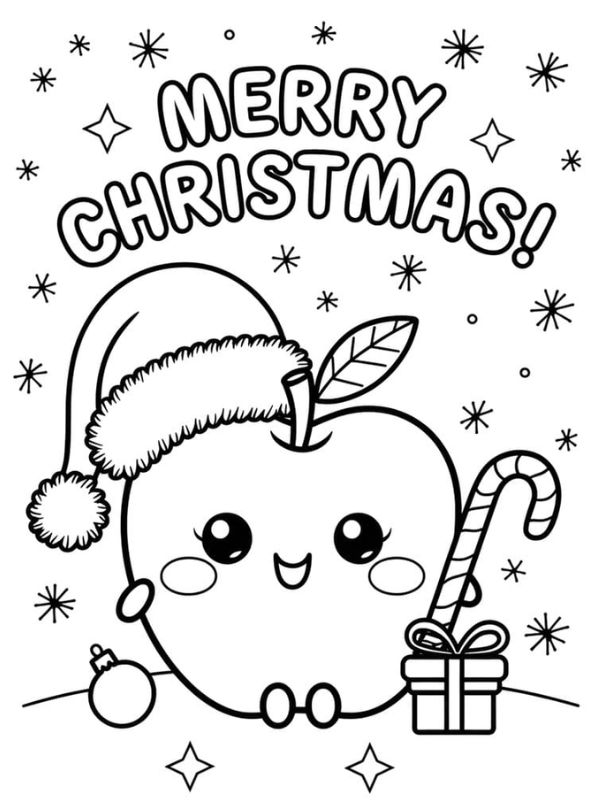 tô màu quả táo 24