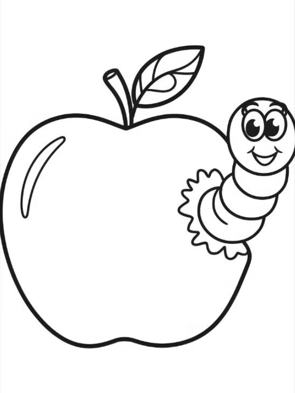 tô màu quả táo 28
