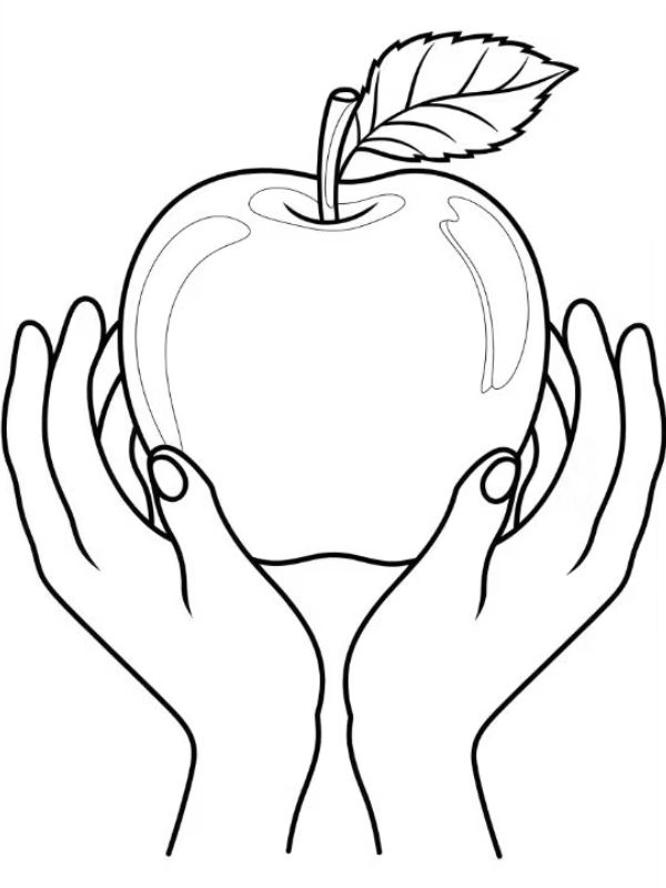 tô màu quả táo 29