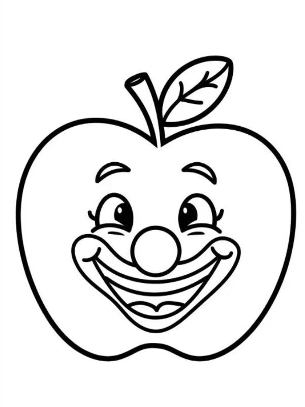 tô màu quả táo 33