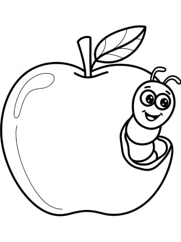 tô màu quả táo 34