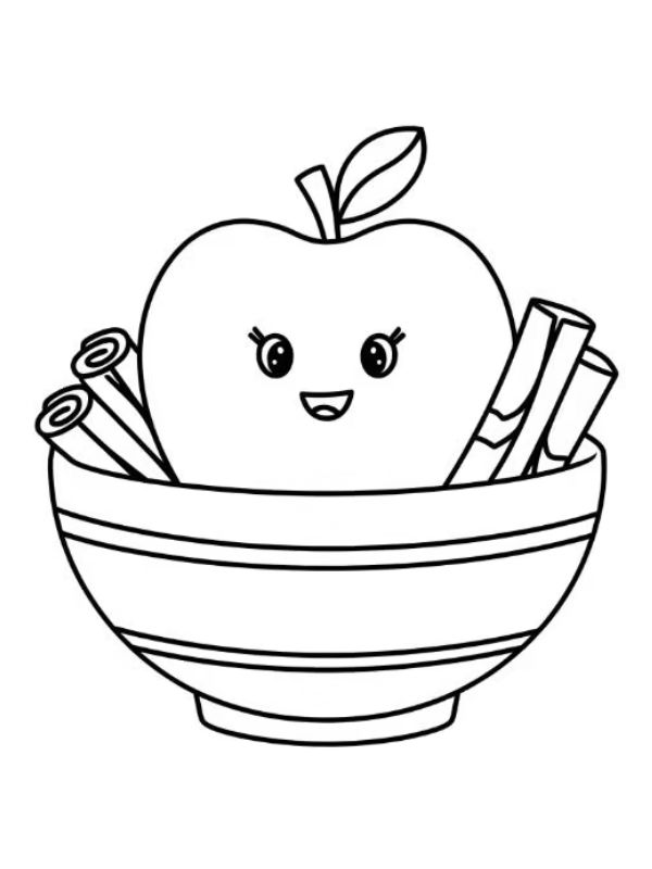 tô màu quả táo 36