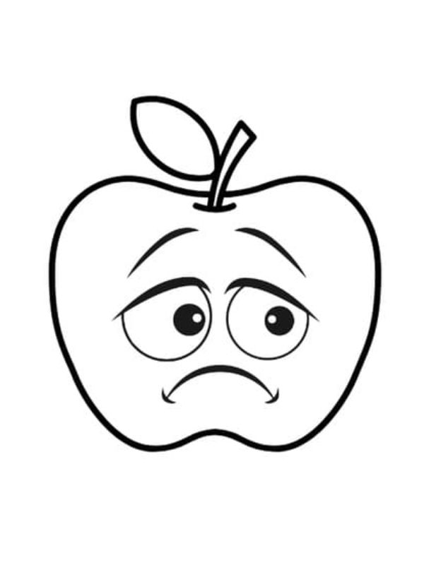 tô màu quả táo 9