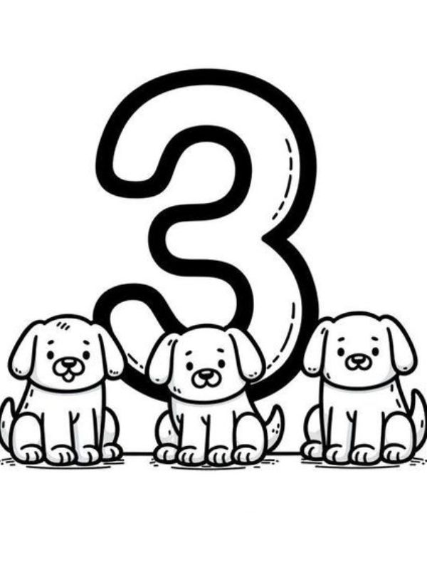 tô màu số 3 34