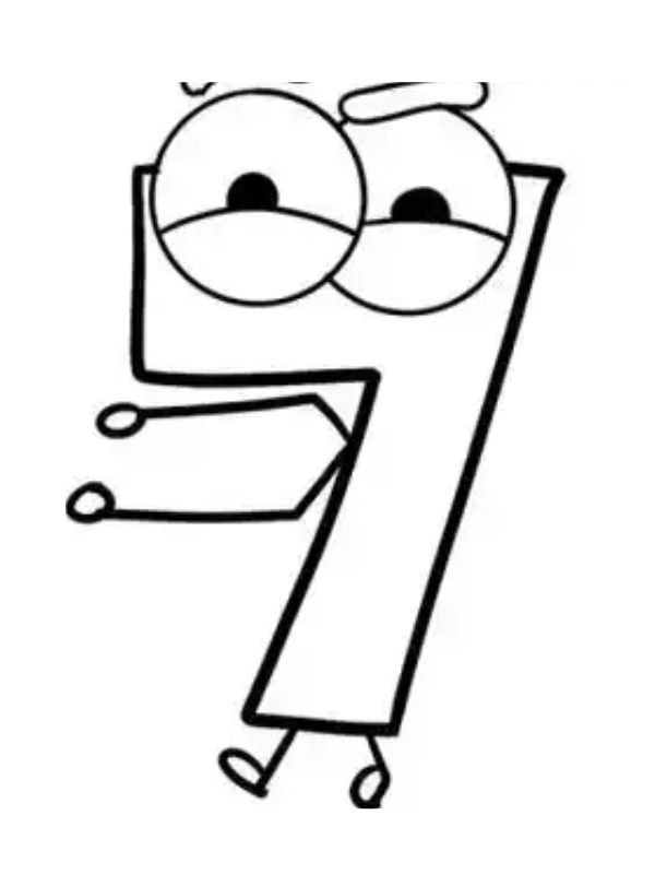 tô màu số 7 14