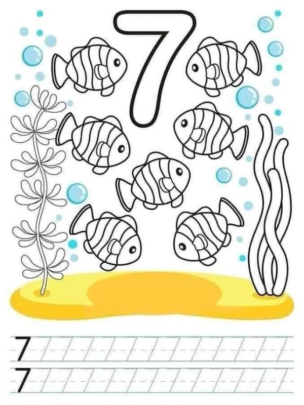 tô màu số 7 7