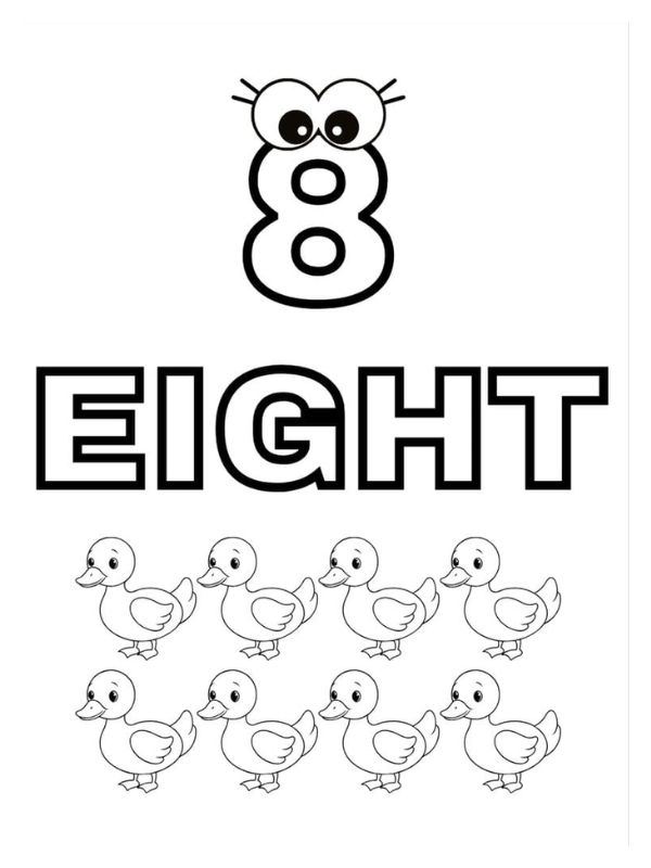 tô màu số 8 3