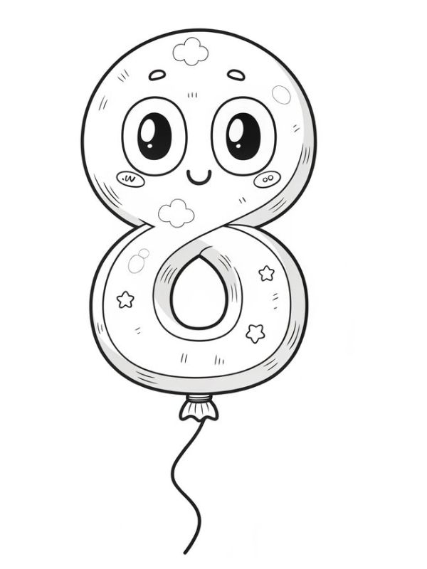 tô màu số 8 31