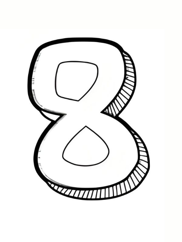 tô màu số 8 8