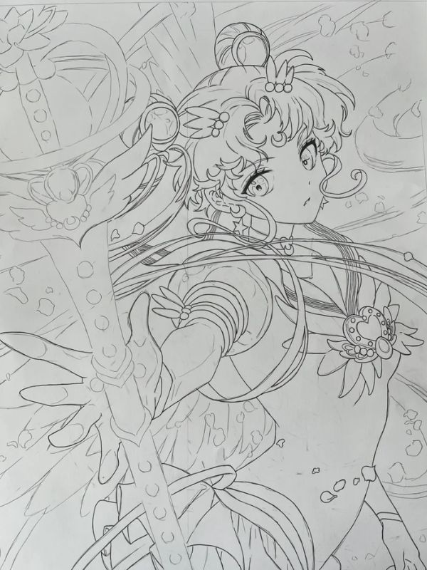 tô màu thủy thủ mặt trăng 1