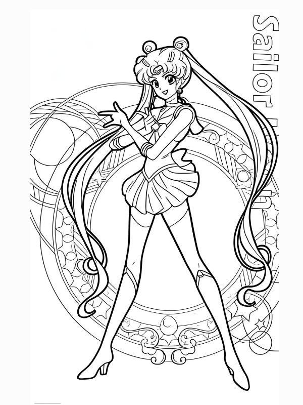 tô màu thủy thủ mặt trăng 10