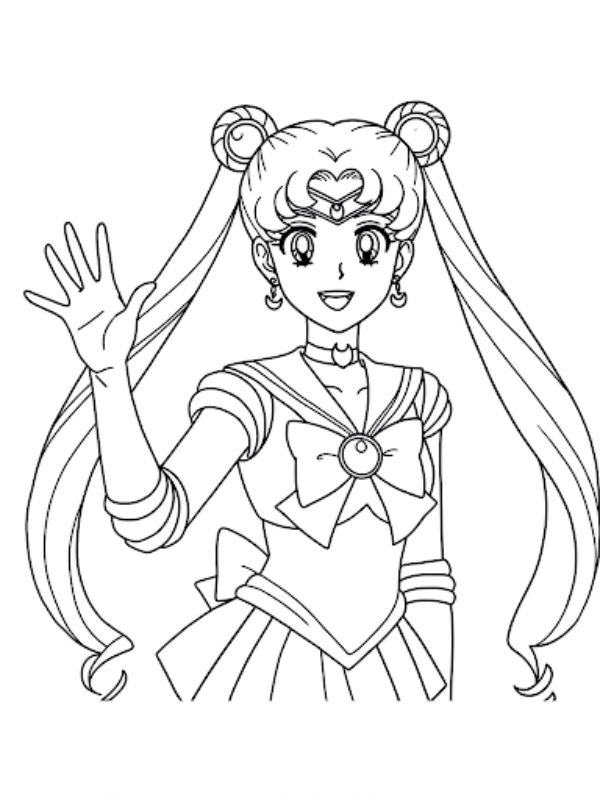 tô màu thủy thủ mặt trăng 14