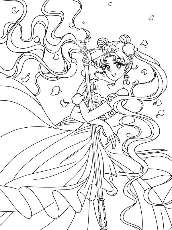 tô màu thủy thủ mặt trăng 17