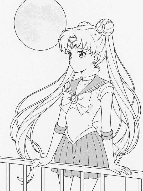 tô màu thủy thủ mặt trăng 18