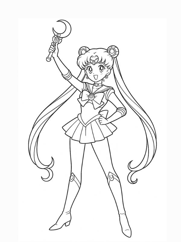 tô màu thủy thủ mặt trăng 2