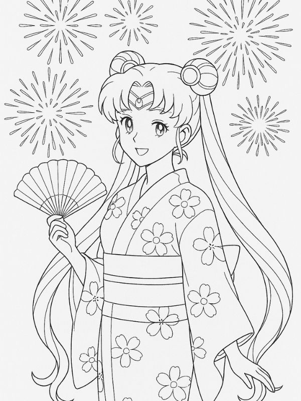 tô màu thủy thủ mặt trăng 20