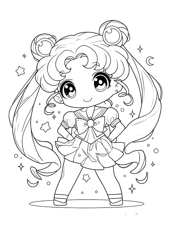 tô màu thủy thủ mặt trăng 23