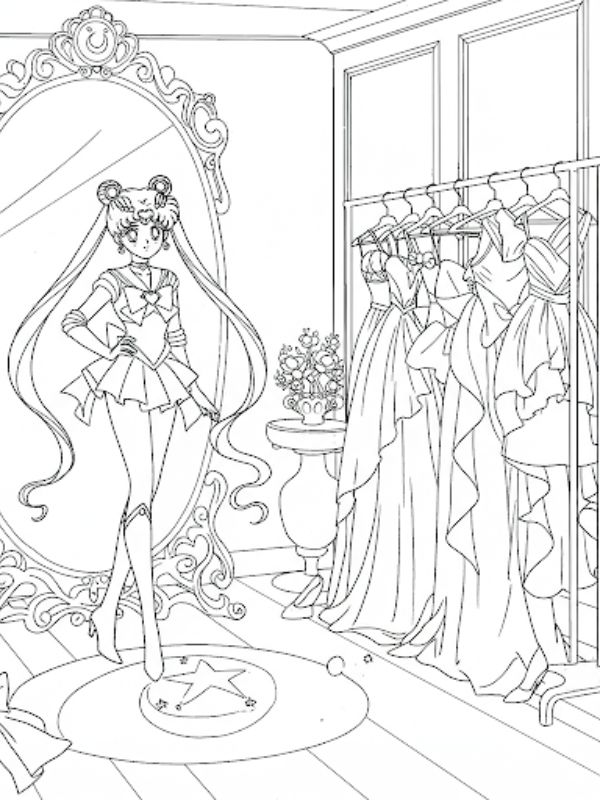 tô màu thủy thủ mặt trăng 24