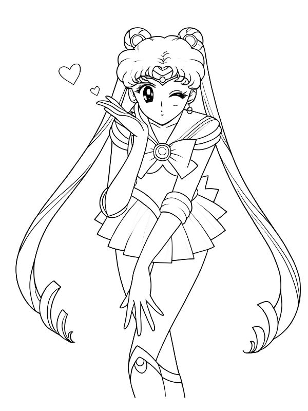 tô màu thủy thủ mặt trăng 28